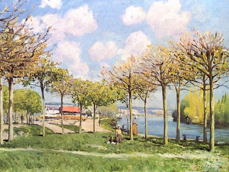 Alfred Sisley Die Seine bei Bougival